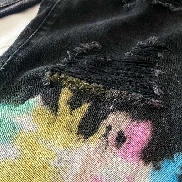 🗣️ Free Speech Jeanies – Bold Striped Revival (30" Waist) - Picture 7 of 16